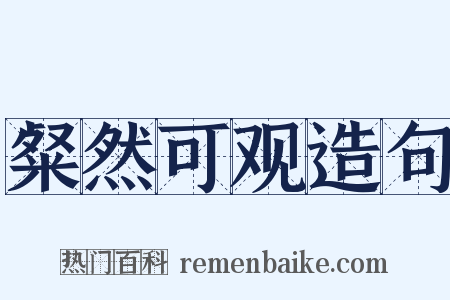 粲然可观造句是什么意思的图片